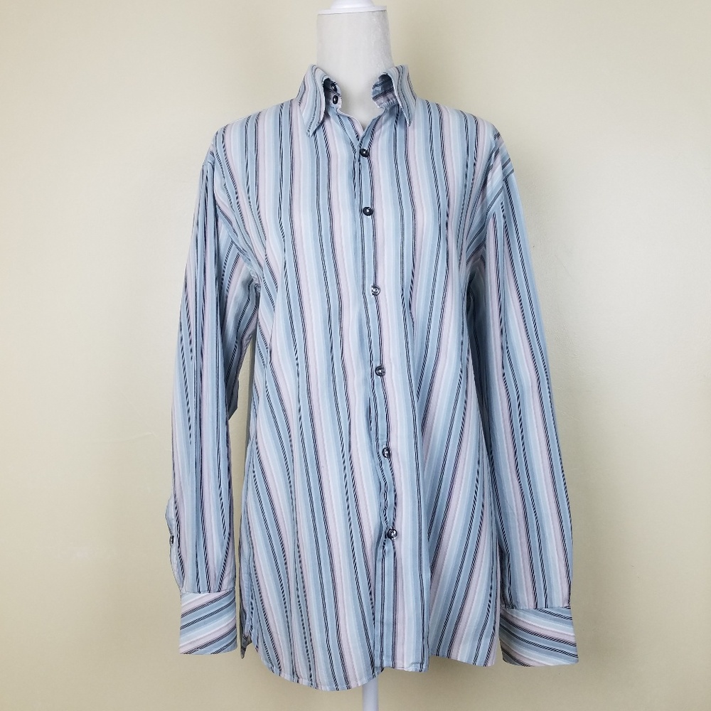 Perry Ellis Button Up Men's Shirt Size Large